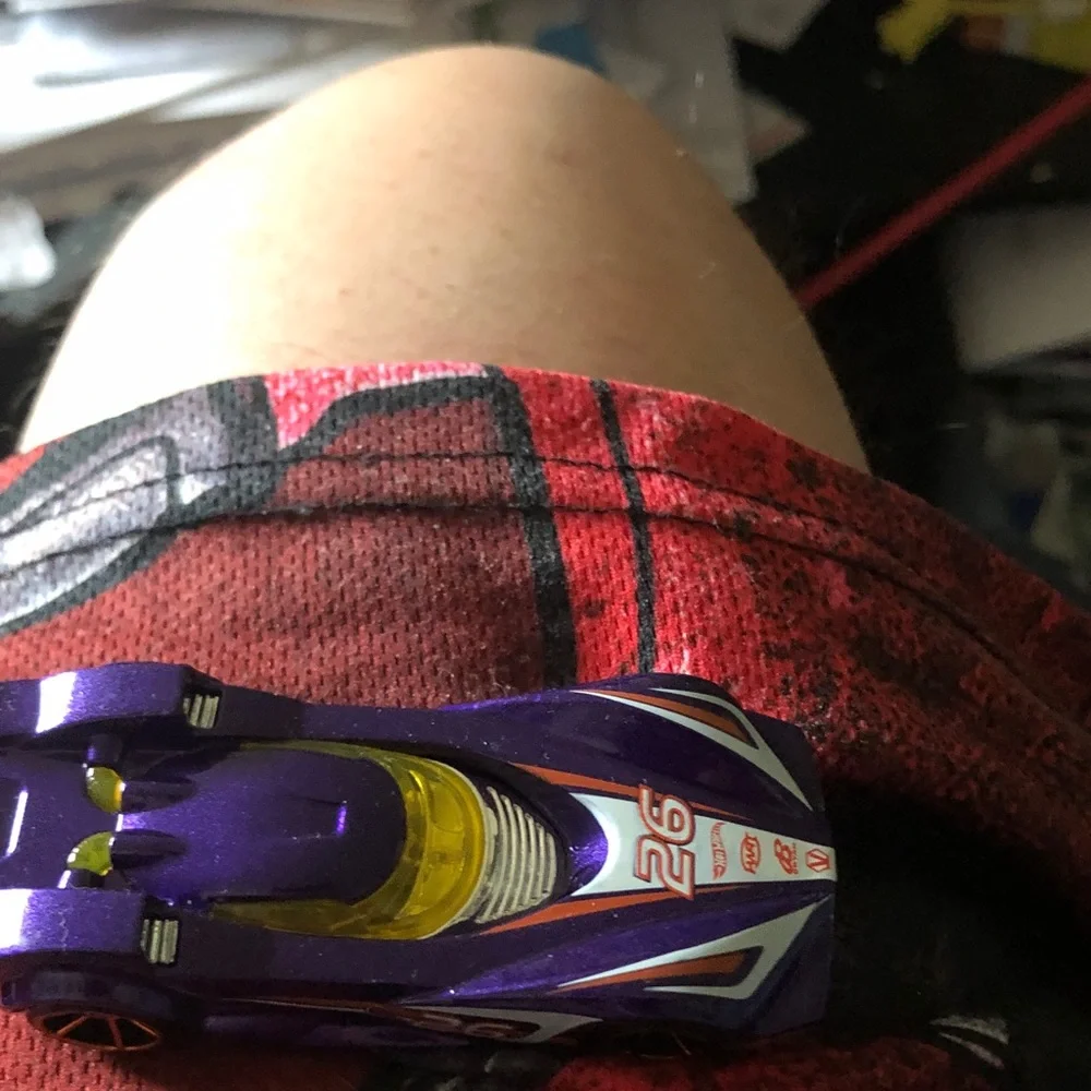Purple Number 26 Racing Toy Car with Yellow Windshield